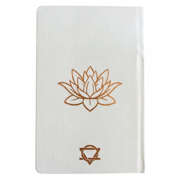 (image for) White Wellness Journal - 120 pages - Rose Gold Tree of Life