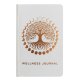 (image for) White Wellness Journal - 120 pages - Rose Gold Tree of Life