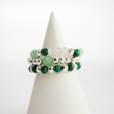 (image for) Nymph Spirit Gemstone Ring Set - Forest Spirit