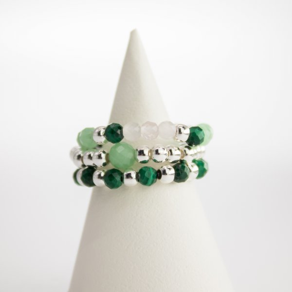(image for) Nymph Spirit Gemstone Ring Set - Forest Spirit