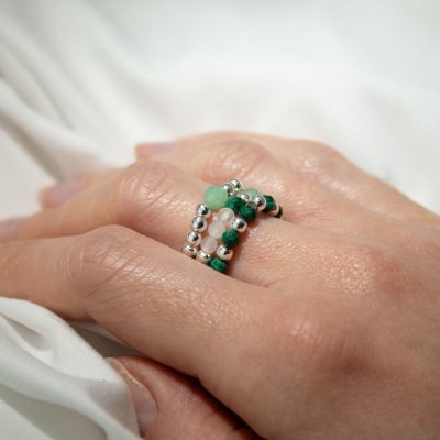 (image for) Nymph Spirit Gemstone Ring Set - Forest Spirit