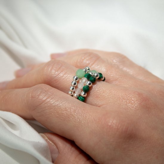 (image for) Nymph Spirit Gemstone Ring Set - Forest Spirit