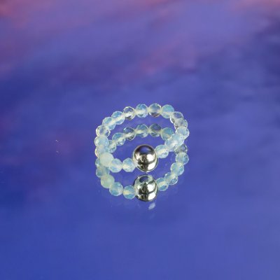 (image for) Nymph Spirit Gemstone Ring Set - Full Moon