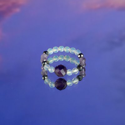 (image for) Nymph Spirit Gemstone Ring Set - Full Moon