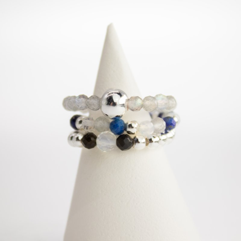(image for) Nymph Spirit Gemstone Ring Set - Northern Lights