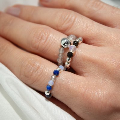(image for) Nymph Spirit Gemstone Ring Set - Northern Lights