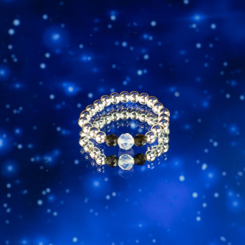 (image for) Nymph Spirit Gemstone Ring Set - Northern Lights