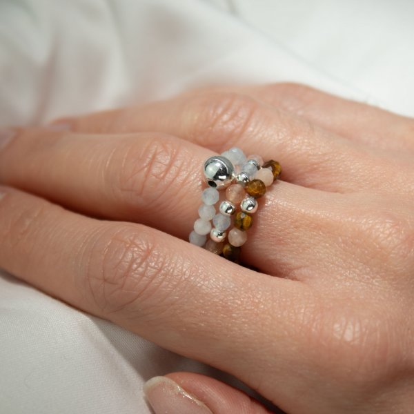 (image for) Nymph Spirit Gemstone Ring Set - Sea Sunset