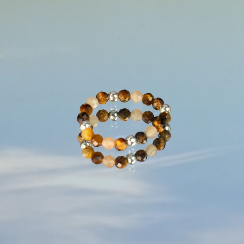 (image for) Nymph Spirit Gemstone Ring Set - Sea Sunset