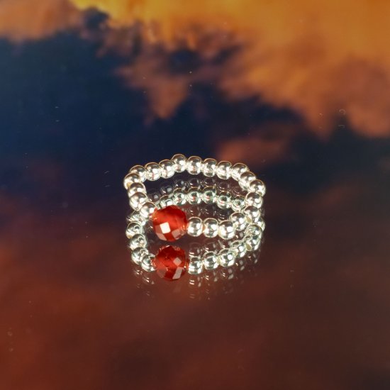 (image for) Nymph Spirit Gemstone Ring Set - Blood Moon