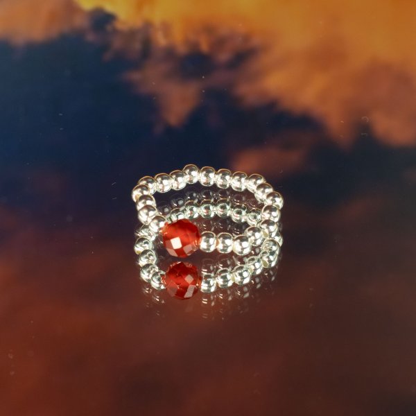 (image for) Nymph Spirit Gemstone Ring Set - Blood Moon