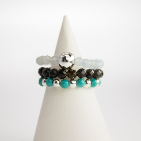 (image for) Nymph Spirit Gemstone Ring Set - Endless Ocean