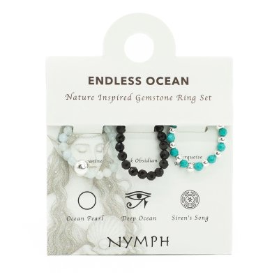 (image for) Nymph Spirit Gemstone Ring Set - Endless Ocean