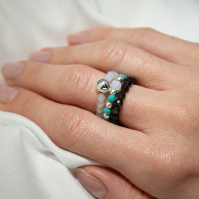 (image for) Nymph Spirit Gemstone Ring Set - Endless Ocean