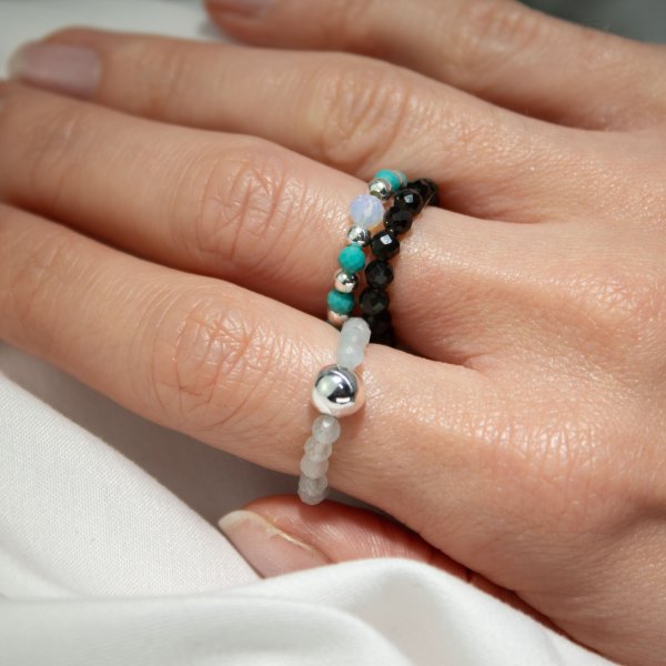 (image for) Nymph Spirit Gemstone Ring Set - Endless Ocean