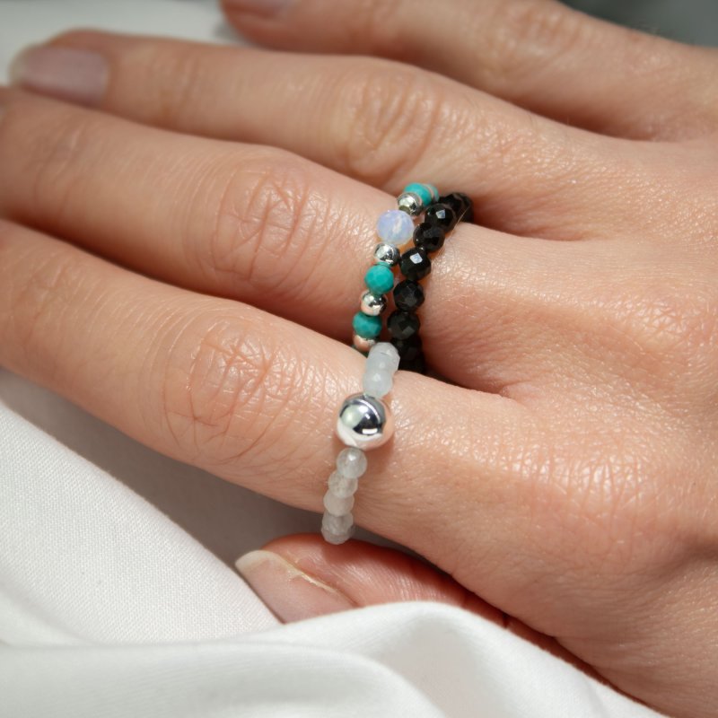 (image for) Nymph Spirit Gemstone Ring Set - Endless Ocean