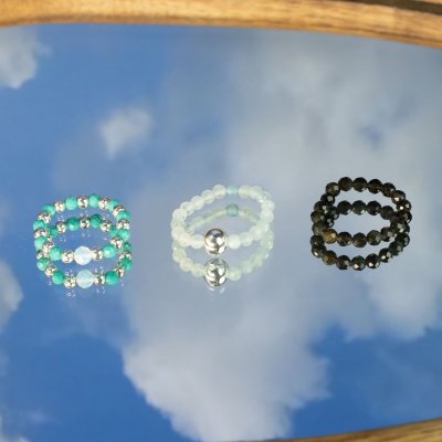(image for) Nymph Spirit Gemstone Ring Set - Endless Ocean