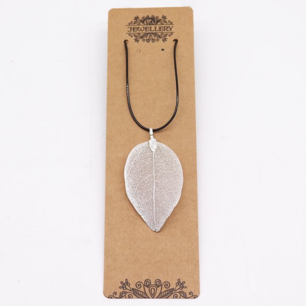 (image for) Necklace - Bravery Leaf - Silver