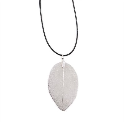 Necklace - Bravery Leaf - Silver (image for) Necklace - Bravery Leaf - Silver