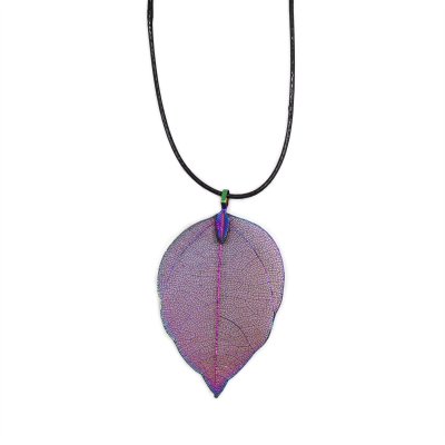 Necklace - Bravery Leaf - Multicoloured (image for) Necklace - Bravery Leaf - Multicoloured