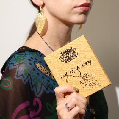 (image for) Earrings - Bravery Leaf - Gold