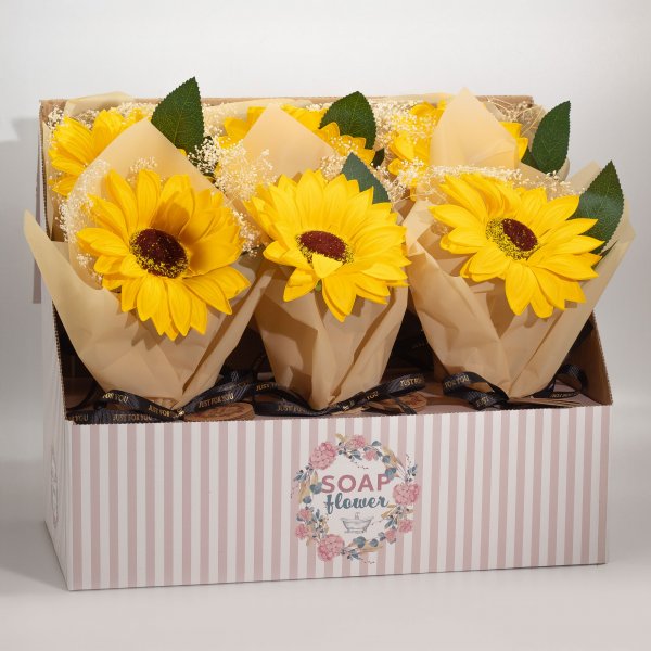 (image for) Soap Flower - Single Sunflower