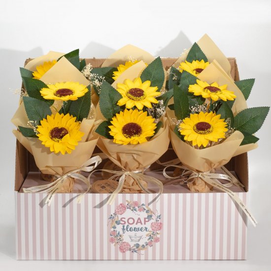 (image for) Soap Flower - Two Sunflower Bouquet