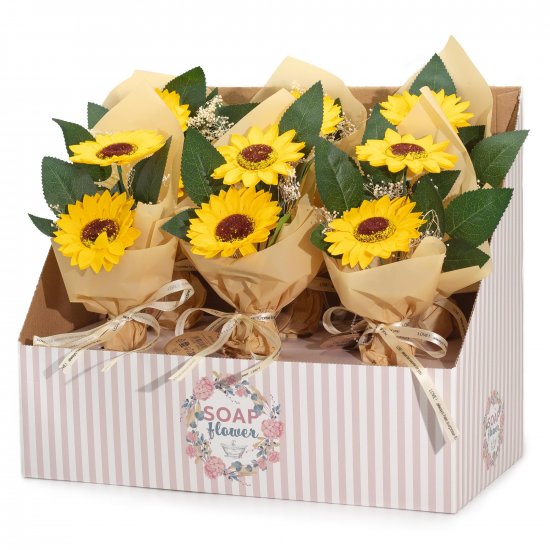 (image for) Soap Flower - Two Sunflower Bouquet