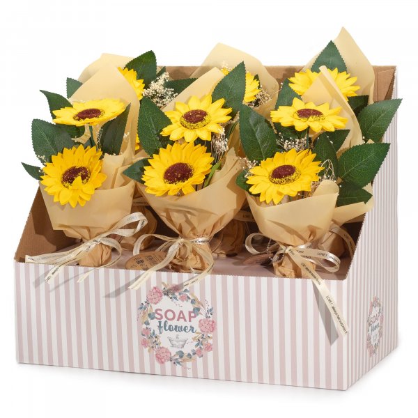 (image for) Soap Flower - Two Sunflower Bouquet