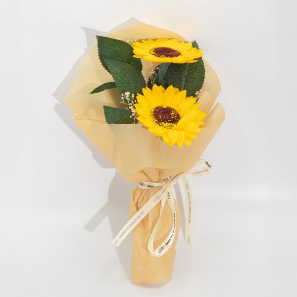 (image for) Soap Flower - Two Sunflower Bouquet