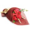 (image for) Standing Soap Flower Bouquet - Red