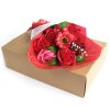 (image for) Boxed Hand Soap Flower Bouquet- Red