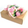 (image for) Boxed Hand Soap Flower Bouquet - Pink
