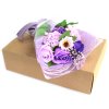 (image for) Boxed Hand Soap Flower Bouquet - Purple