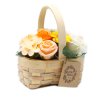 (image for) Medium Orange Bouquet in Wicker Basket
