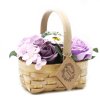 (image for) Medium Lilac Bouquet in Wicker Basket