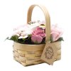 (image for) Medium Pink Bouquet in Wicker Basket