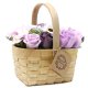 (image for) Large Lilac Bouquet in Wicker Basket