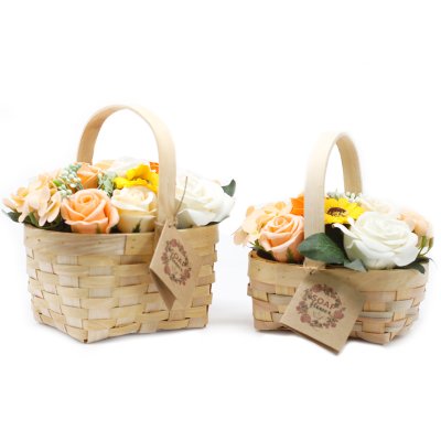(image for) Large Pink Bouquet in Wicker Basket