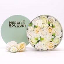 (image for) Round Box - Wedding Blessings - White & Ivory