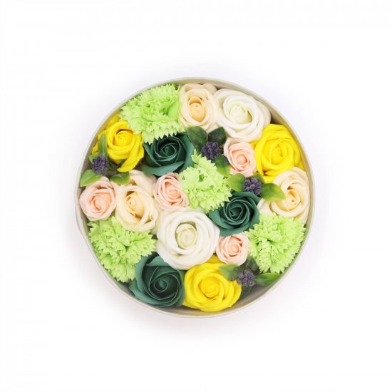 (image for) Round Box - Spring Celibrations - Yellow & Greens