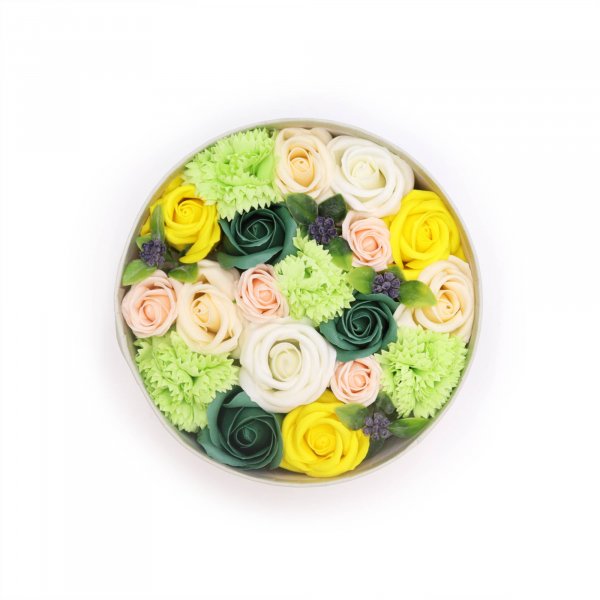 (image for) Round Box - Spring Celibrations - Yellow & Greens