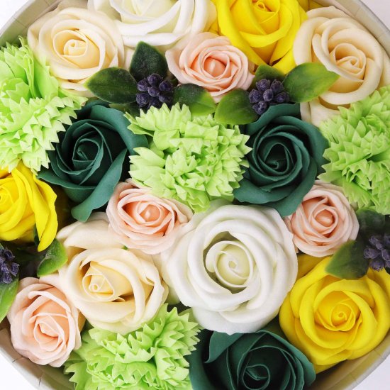 (image for) Round Box - Spring Celibrations - Yellow & Greens