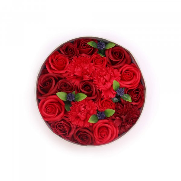 (image for) Round Box - Classic Red Roses
