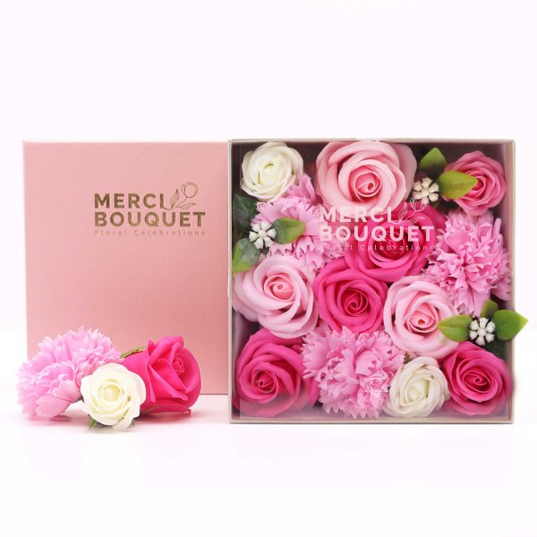(image for) Square Box - Baby Blessings - Pinks