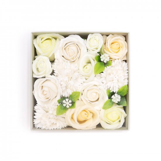 (image for) Square Box - Wedding Blessings - White & Ivory