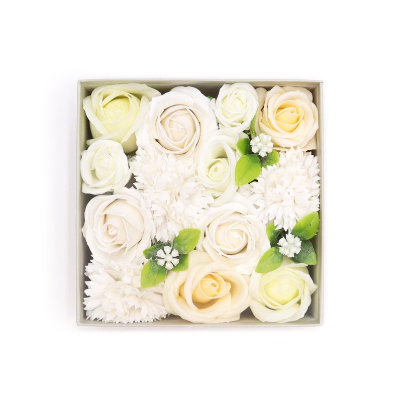 (image for) Square Box - Wedding Blessings - White & Ivory