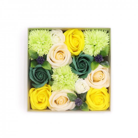(image for) Square Box - Spring Celibrations - Yellow & Greens