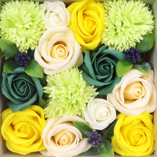 (image for) Square Box - Spring Celibrations - Yellow & Greens
