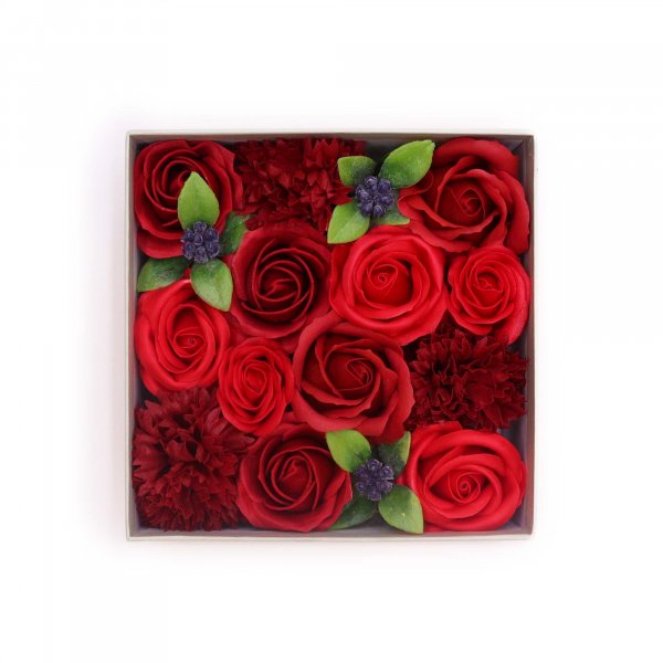 (image for) Square Box - Classic Red Roses